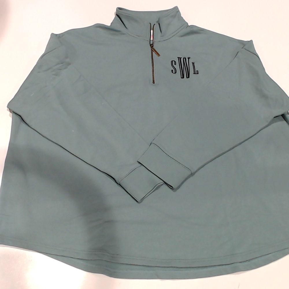 BLOOPER CLOTHING : Monogrammed Quarter Zip Sweatshirt