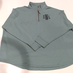 BLOOPER CLOTHING : Monogrammed Quarter Zip Sweatshirt