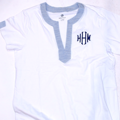 BLOOPER SWIM: Monogrammed Seersucker Cover Up