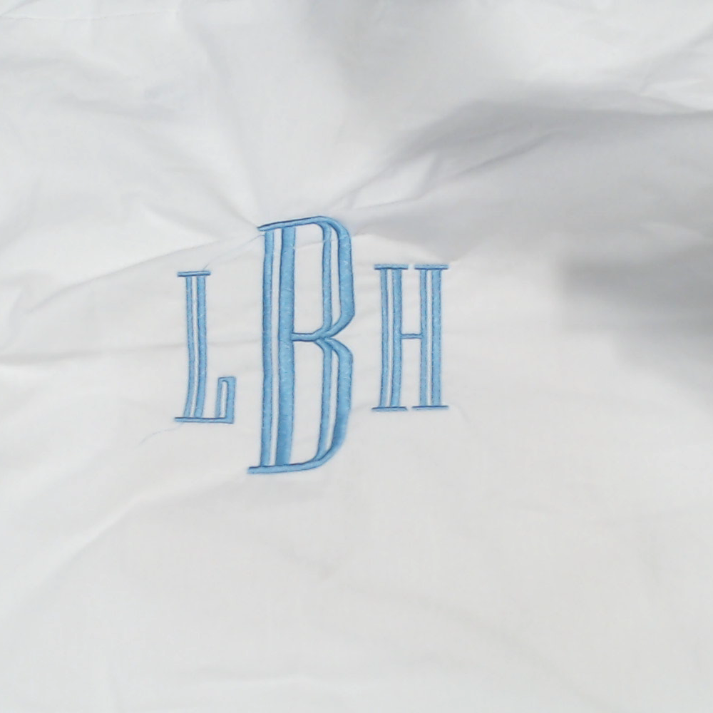 BLOOPER ACCESSORY: Monogrammed Pillow Sham