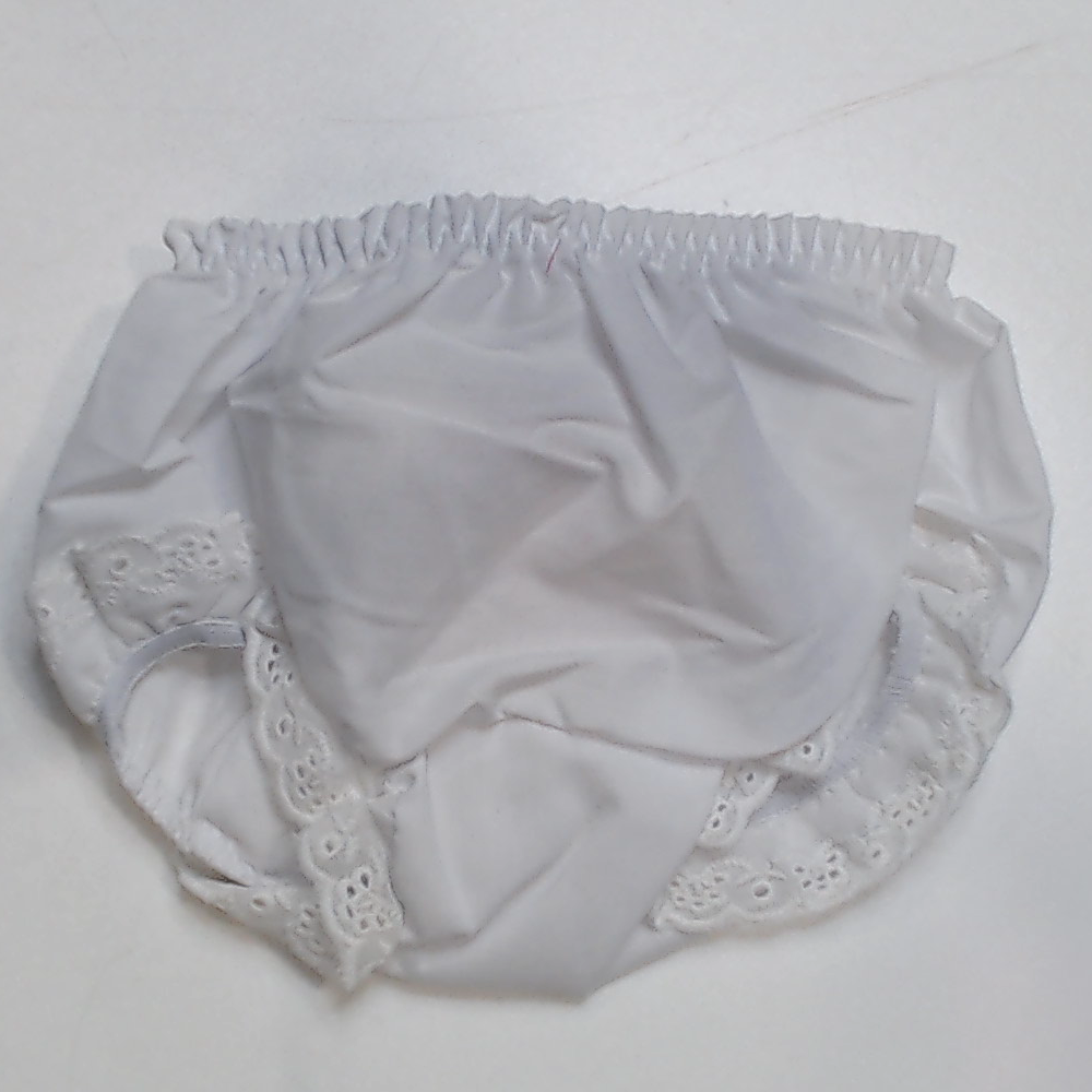 BLOOPER KIDS: Monogrammed White Eyelet Baby Bloomers