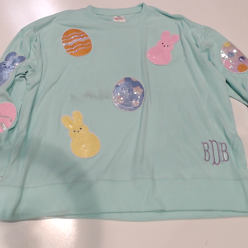 BLOOPER CLOTHING: Monogrammed Easter Sweatshirt