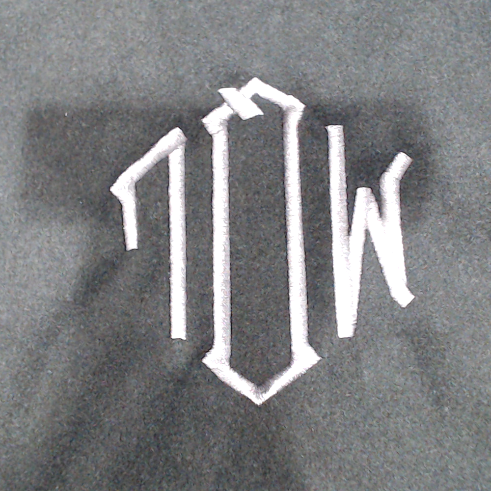 BLOOPER CLOTHING: Monogrammed Sequin Sports Sweatshirt