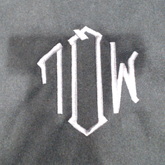 BLOOPER CLOTHING: Monogrammed Sequin Sports Sweatshirt