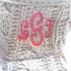 BLOOPER KIDS: Monogrammed Baby Booties