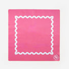 Monogrammed Mahjong Mat | Hot Pink