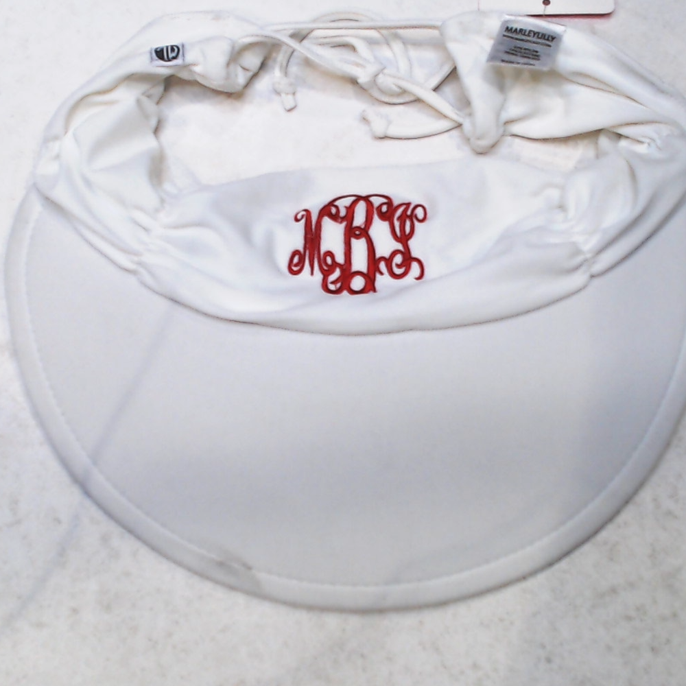 BLOOPER SWIM: Monogrammed Swim Visor