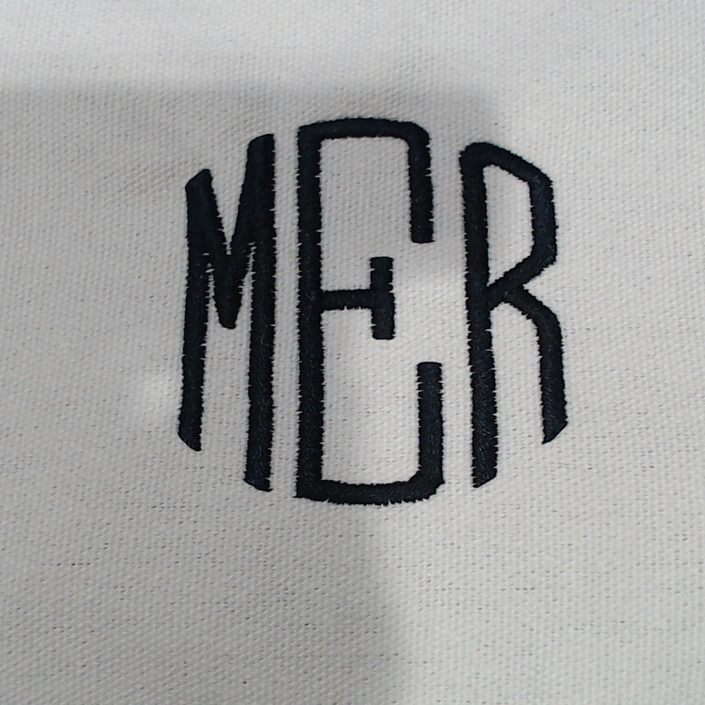 BLOOPER BAG: Monogrammed Mahjong Large Canvas Tote