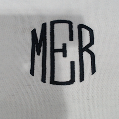 BLOOPER BAG: Monogrammed Mahjong Large Canvas Tote
