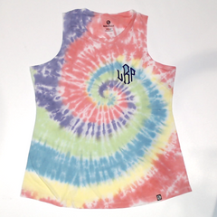 BLOOPER CLOTHING: Monogrammed Tie Dye Tank Top