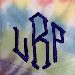 BLOOPER CLOTHING: Monogrammed Tie Dye Tank Top