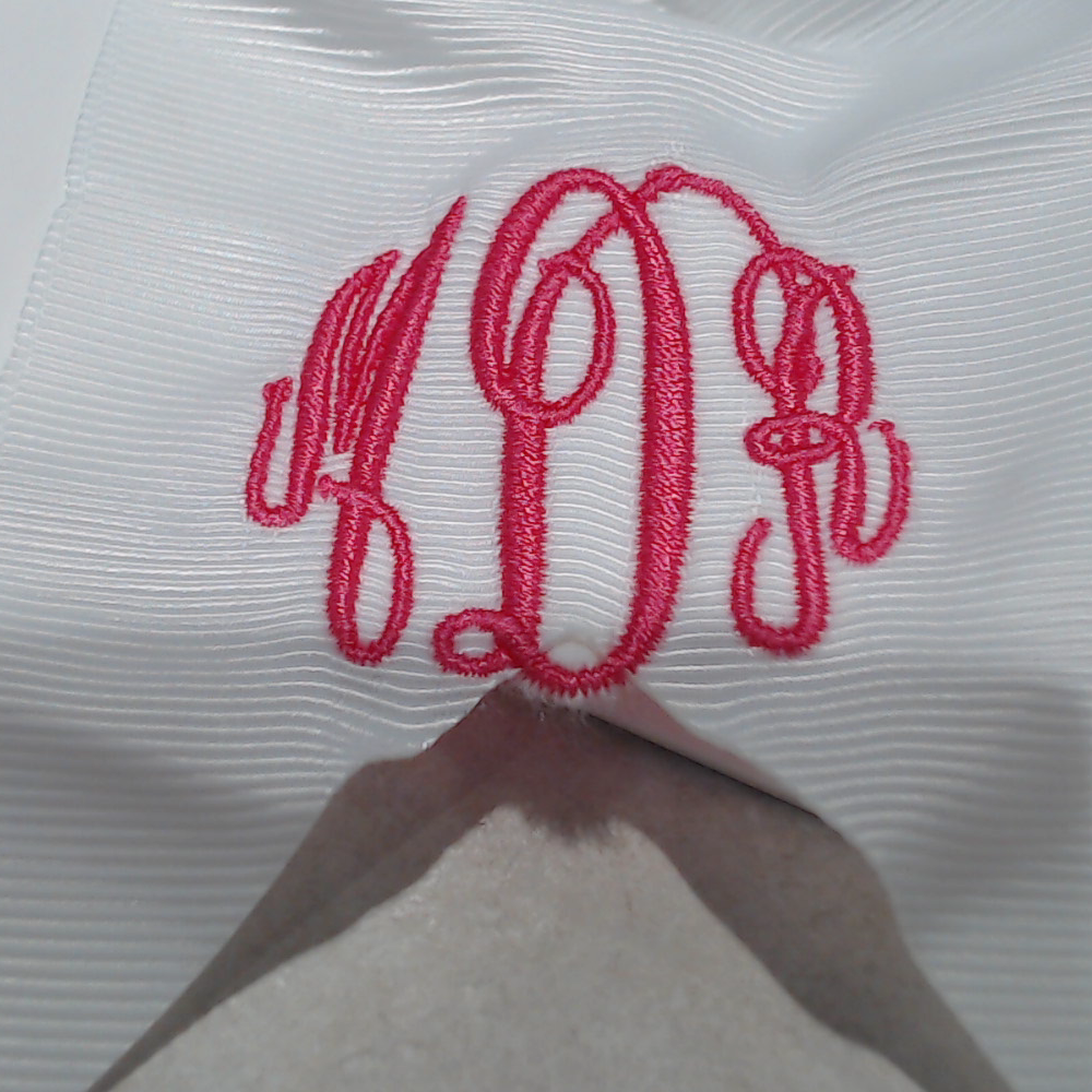 BLOOPER KIDS: Monogrammed Girls Hair Bow