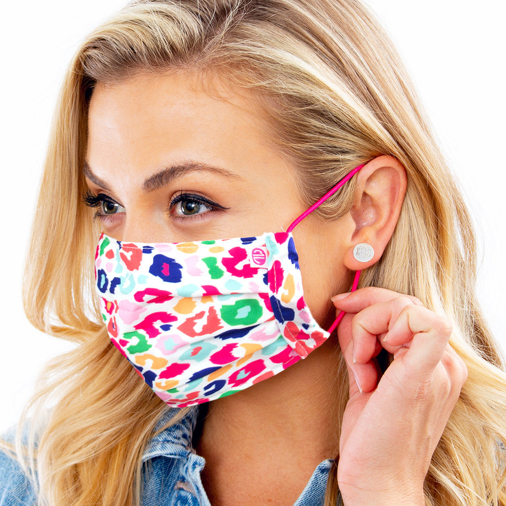 ladies leopard face mask