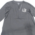 BLOOPER CLOTHING: Monogrammed Henley