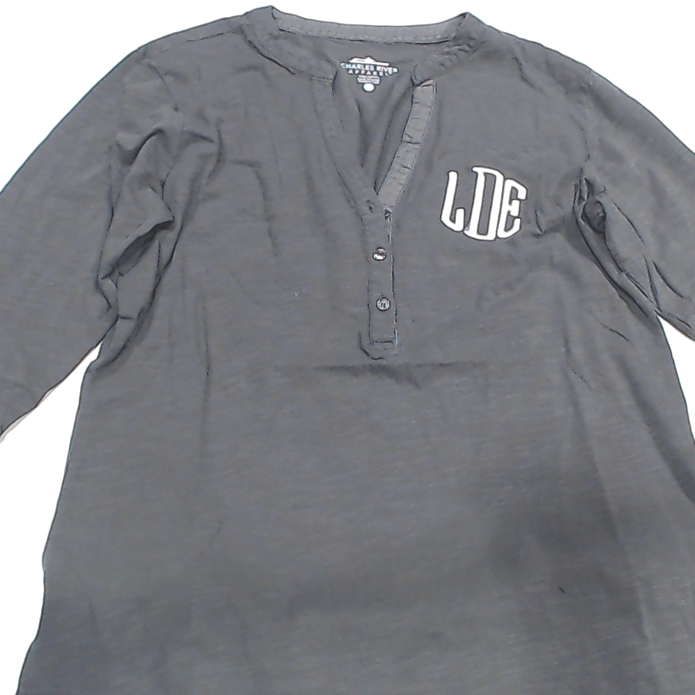 BLOOPER CLOTHING: Monogrammed Henley