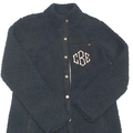 BLOOPER CLOTHING: Monogrammed Leopard Sherpa Jacket