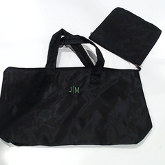 BLOOPER BAG: Monogrammed Packable Weekend Duffel Bag
