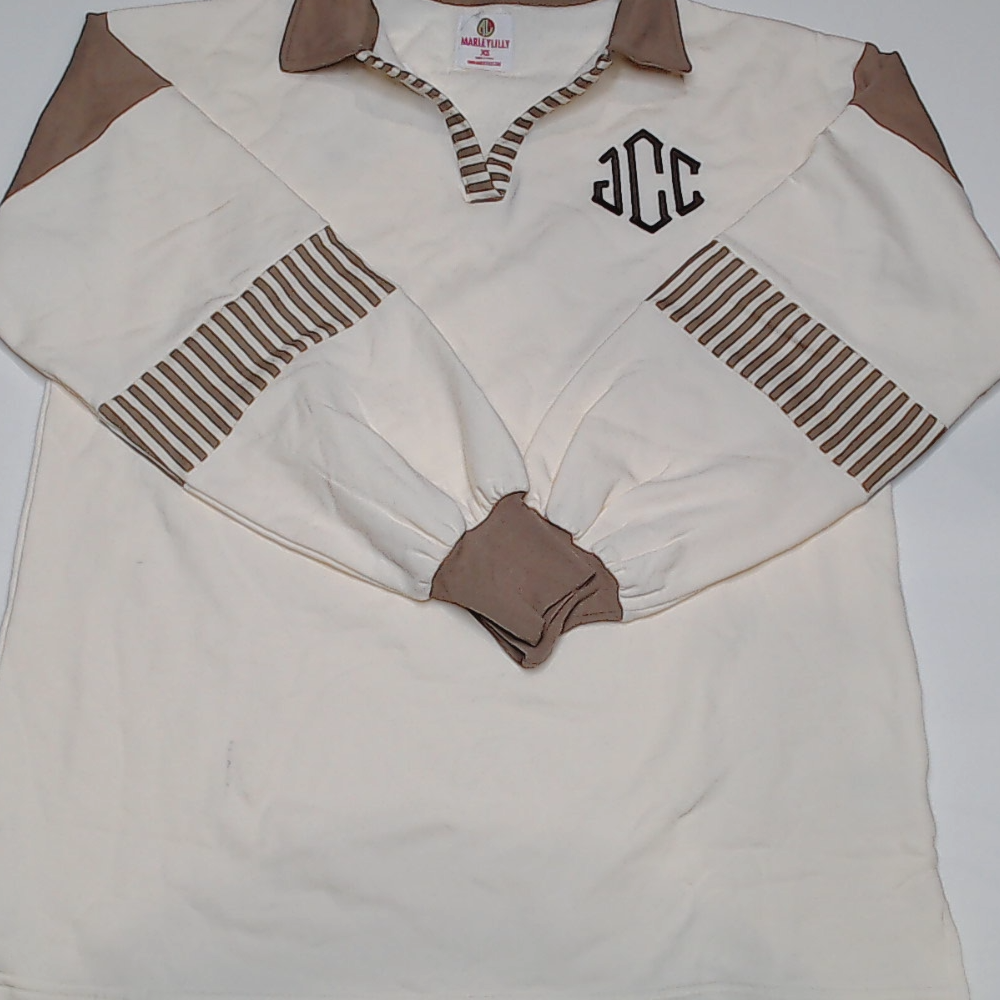 BLOOPER CLOTHING: Monogrammed Colorblock Sweatshirt