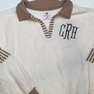 BLOOPER CLOTHING: Monogrammed Colorblock Sweatshirt