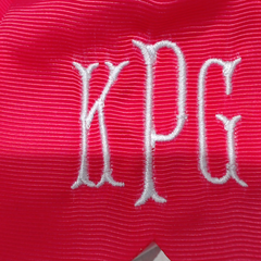BLOOPER KIDS: Monogrammed Girls Hair Bow