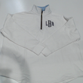 BLOOPER CLOTHING: Monogrammed Quarter Zip Sweatshirt
