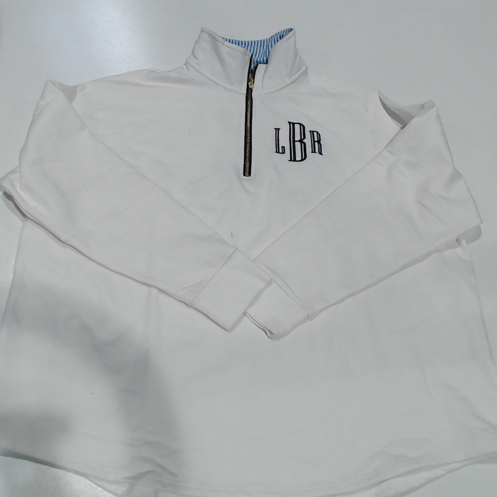 BLOOPER CLOTHING: Monogrammed Quarter Zip Sweatshirt