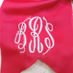 BLOOPER KIDS: Monogrammed Girls Hair Bow