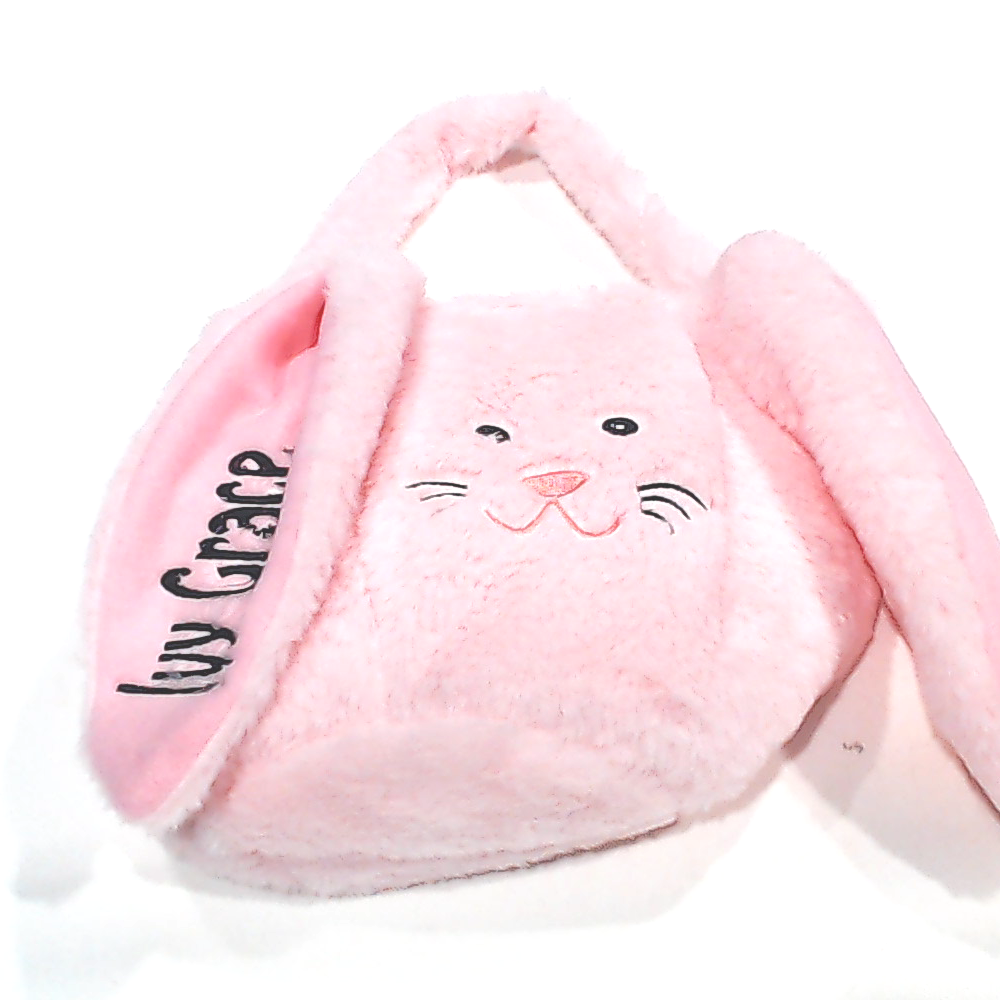 BLOOPER KIDS: Monogrammed Bunny Easter Basket