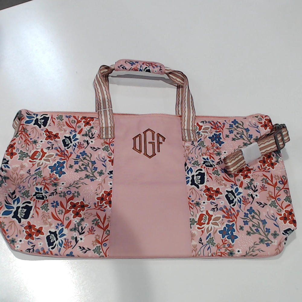 BLOOPER BAG: Monogrammed Weekend Bag