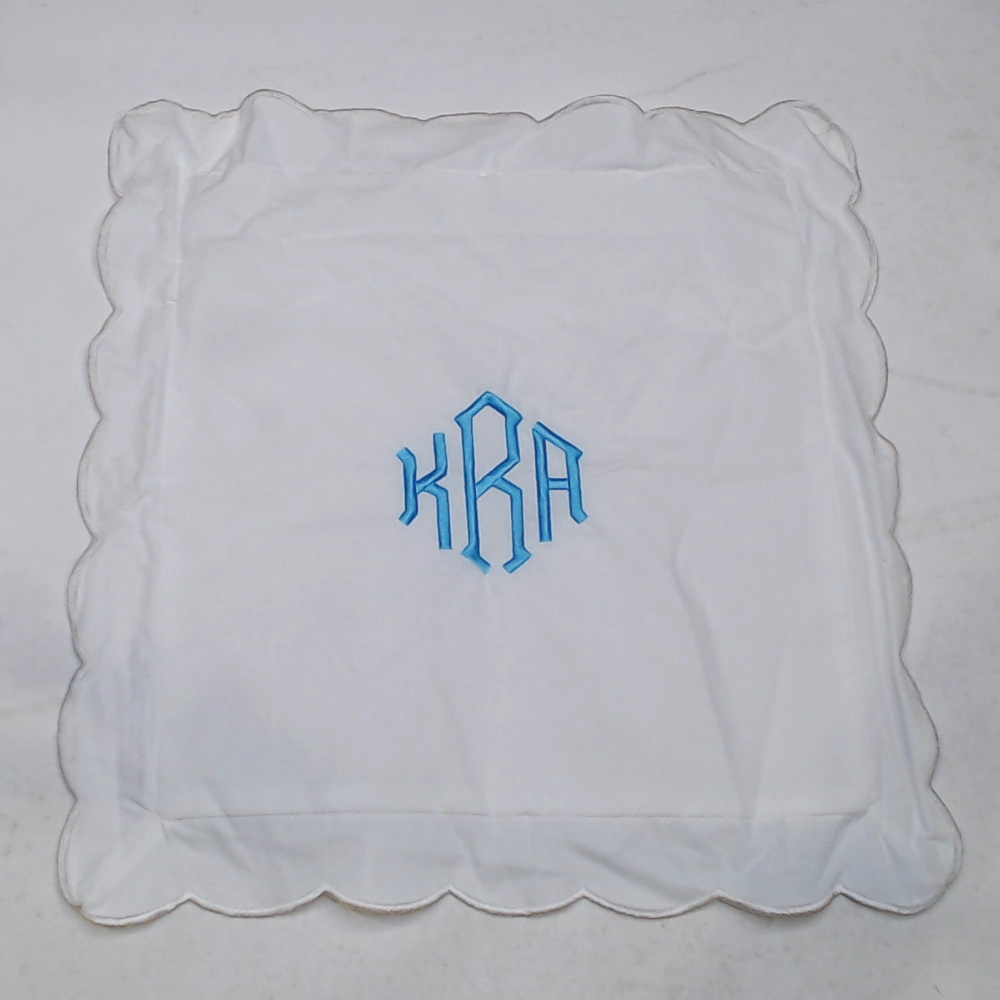BLOOPER ACCESSORY: Monogrammed Pillow Sham
