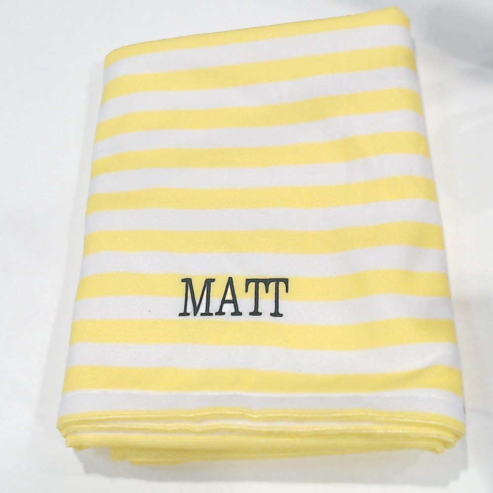 BLOOPER SWIM: Monogrammed Beach Towel