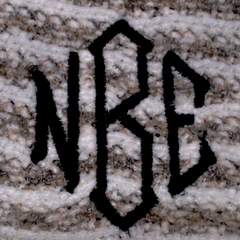 BLOOPER CLOTHING: Monogrammed Striped Chenille Poncho