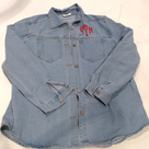 BLOOPER CLOTHING: Monogrammed Denim Shacket