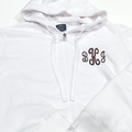 BLOOPER CLOTHING: Monogrammed Hooded Sweatshirt Jacket