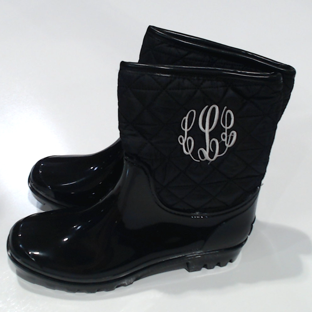 BLOOPER SHOES: Monogrammed Rain Boots