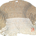BLOOPER CLOTHING: Monogrammed Striped Chenille Poncho