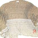 BLOOPER CLOTHING: Monogrammed Striped Chenille Poncho