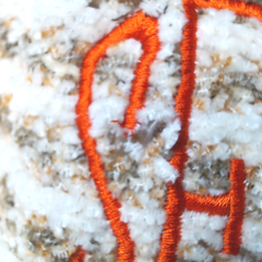 BLOOPER CLOTHING: Monogrammed Striped Chenille Poncho