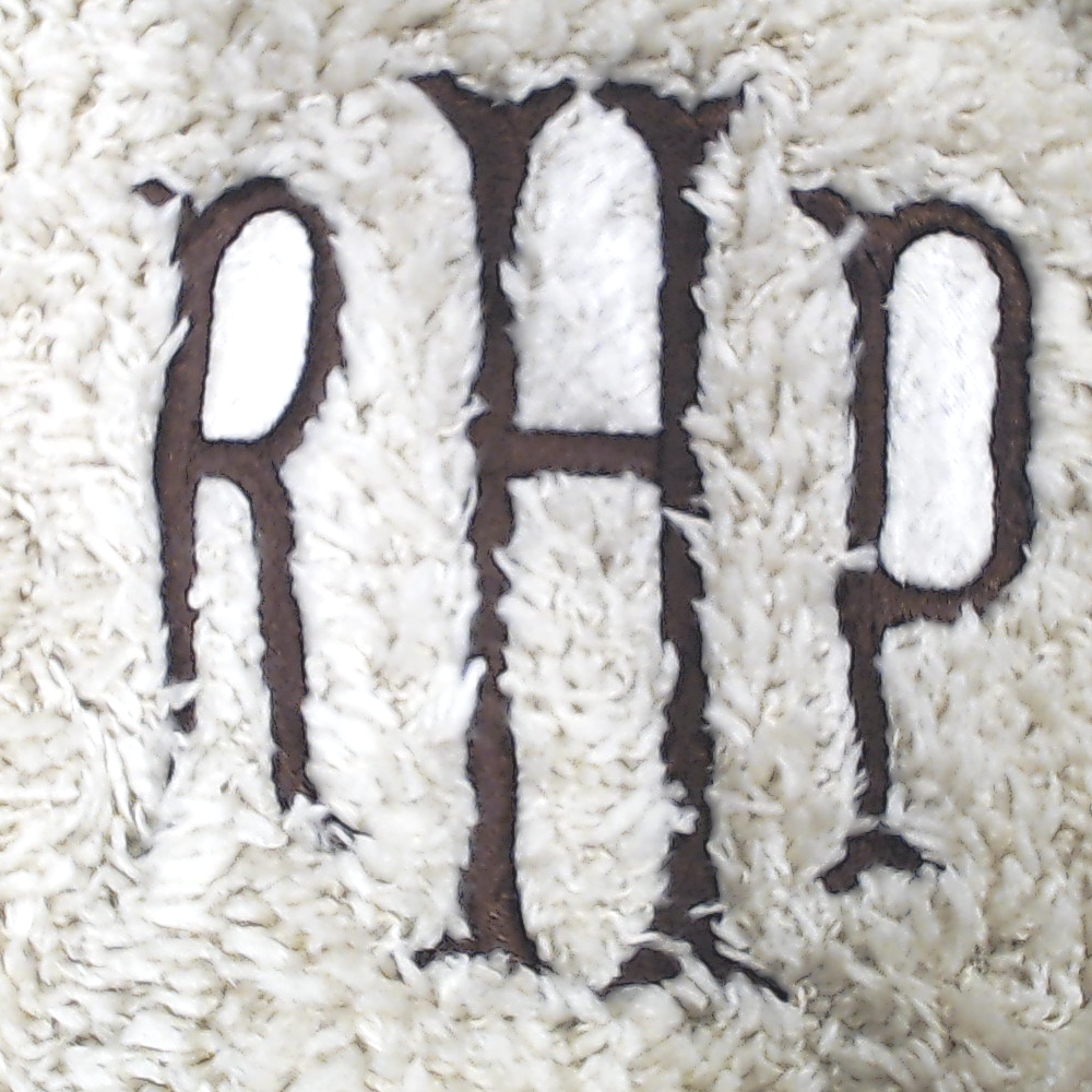 BLOOPER CLOTHING: Monogrammed Fuzzy Sherpa Pullover