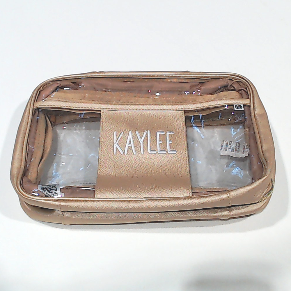 BLOOPER BAG: Monogrammed Clear Toiletry Case