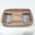 BLOOPER BAG: Monogrammed Clear Toiletry Case