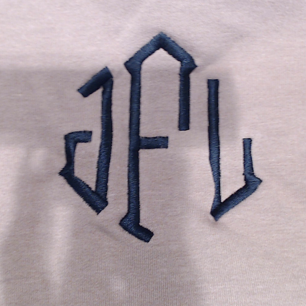 BLOOPER CLOTHING: Monogrammed Quarter Zip Sweatshirt
