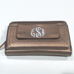 BLOOPER BAG: Monogrammed Phone Wallet Wristlet