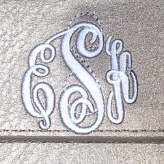 BLOOPER BAG: Monogrammed Phone Wallet Wristlet