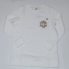 BLOOPER CLOTHING: Monogrammed Quilted Sweatshirt