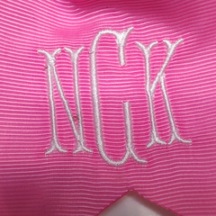 BLOOPER KIDS: Monogrammed Girls Hair Bow