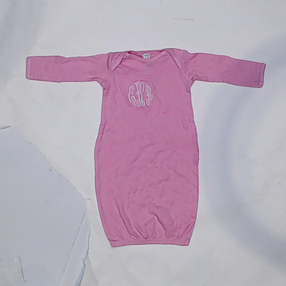 BLOOPER KIDS: Monogrammed Baby Layette Gown