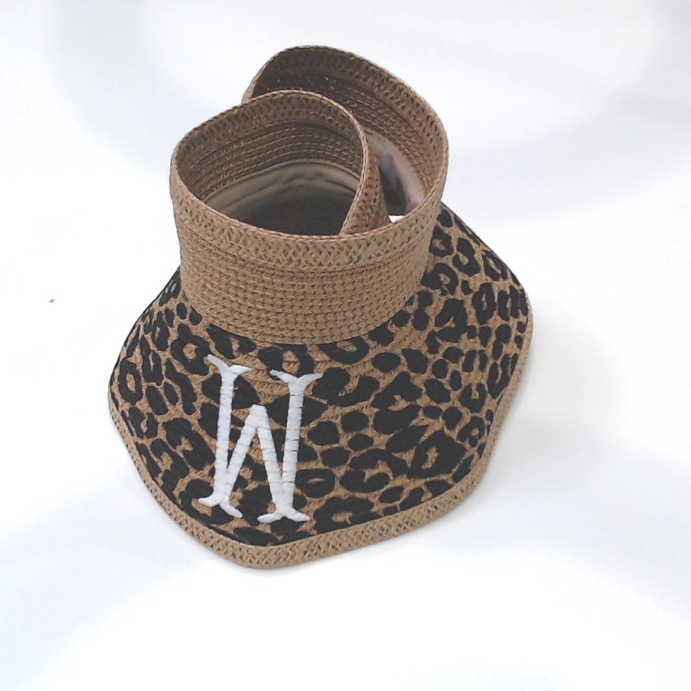 BLOOPER ACCESSORY: Monogrammed Packable Straw Visor