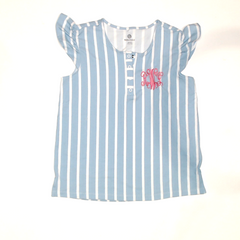 BLOOPER CLOTHING: Monogrammed Ruffle Top