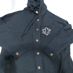 BLOOPER CLOTHING: Monogrammed Waffle Knit Shacket